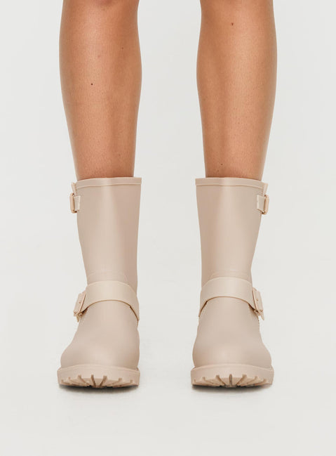 Senorita Rubber Boots Cream