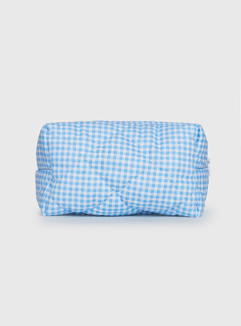 My Everything Pouch Blue Gingham