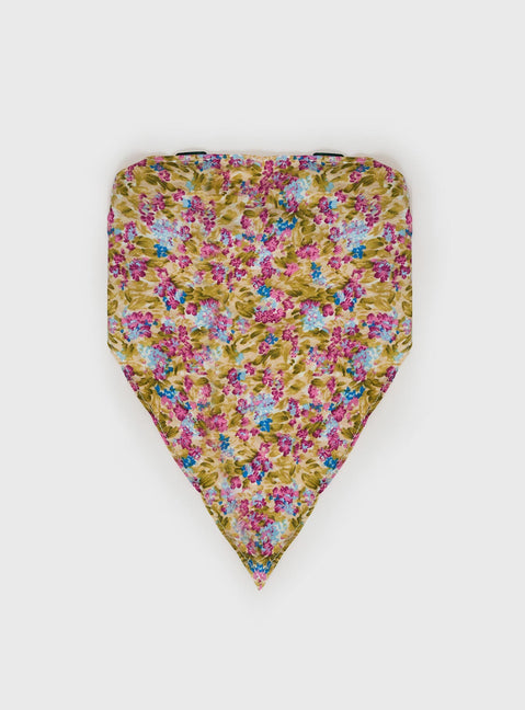 Floral headband Scarf design, elasticated band