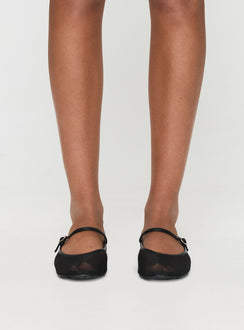 Billini Gilda Ballet Flats Black Mesh