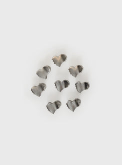 Raphalee Hair Clip Pack Silver
