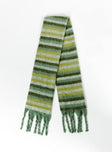 Plaid print scarf Soft knit material with good stretch 