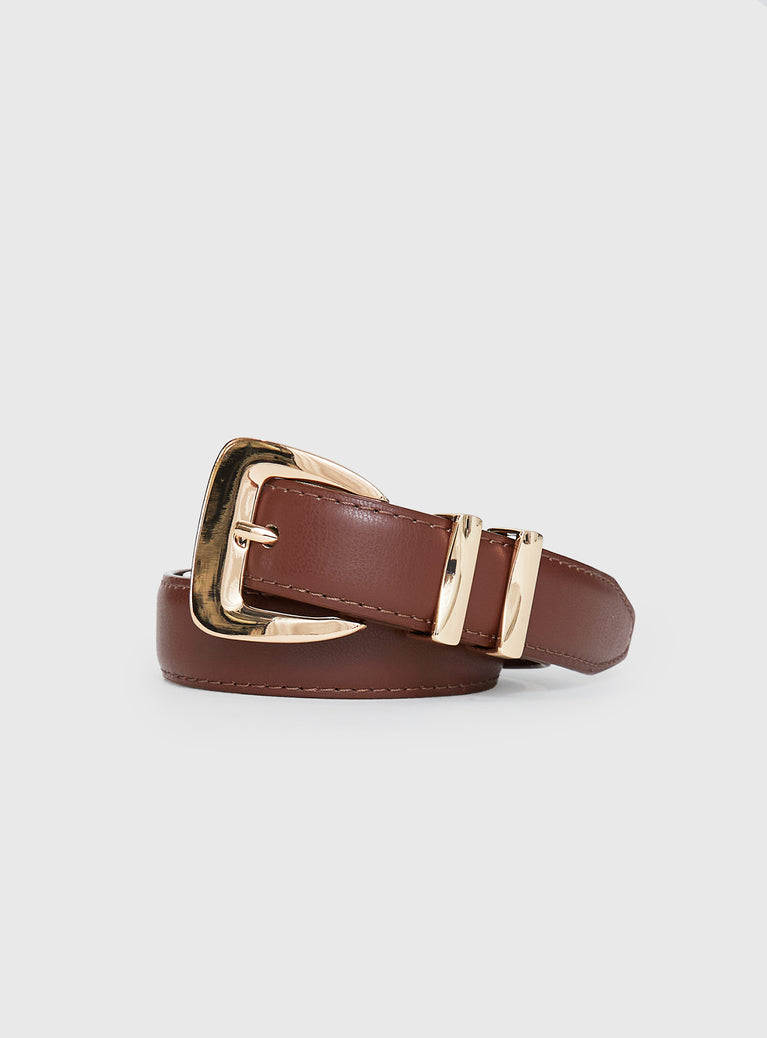 Secret Moments Belt Brown / Gold