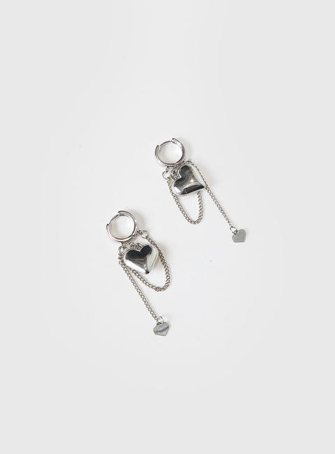 We Found Love Earrings Silver