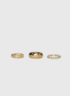 Siella Ring Pack Gold