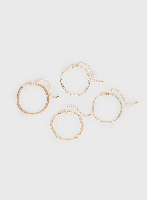 Esmerie Bracelet Set Gold