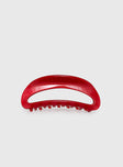 Luminara Claw Clip Red