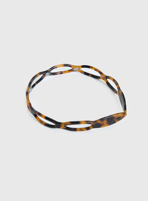 Slow Dance Headband Dark Tort