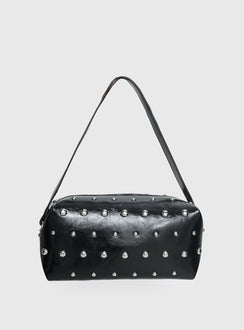 Layton Studded Shoulder Back Black