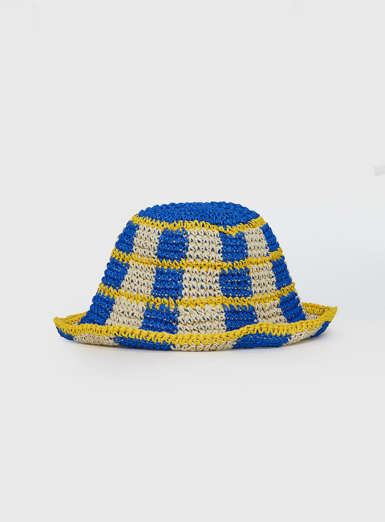 Count Me In Crochet Bucket Hat Multi