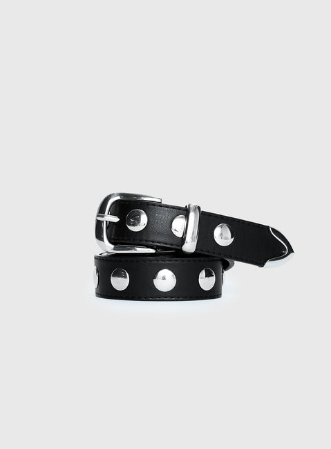 Nikoli Stud Belt Black / Silver