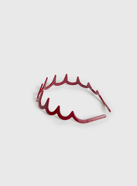 Demie Headband Burgundy