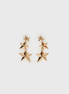 Starry Night Earrings Gold