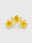 Chianti Frangipani Claw Clip Yellow