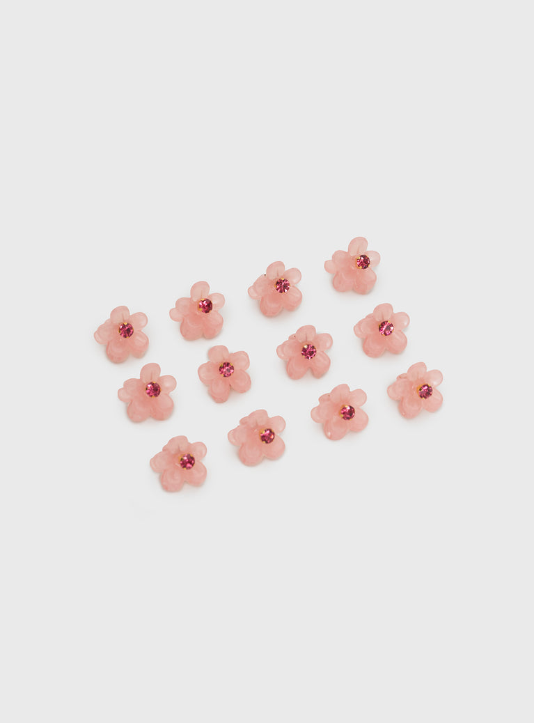 Cherry Blossom Hair Clip Pack Pink