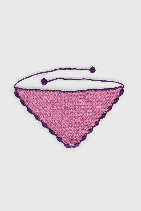 Zeea Knit Hair Scarf Pink / Purple
