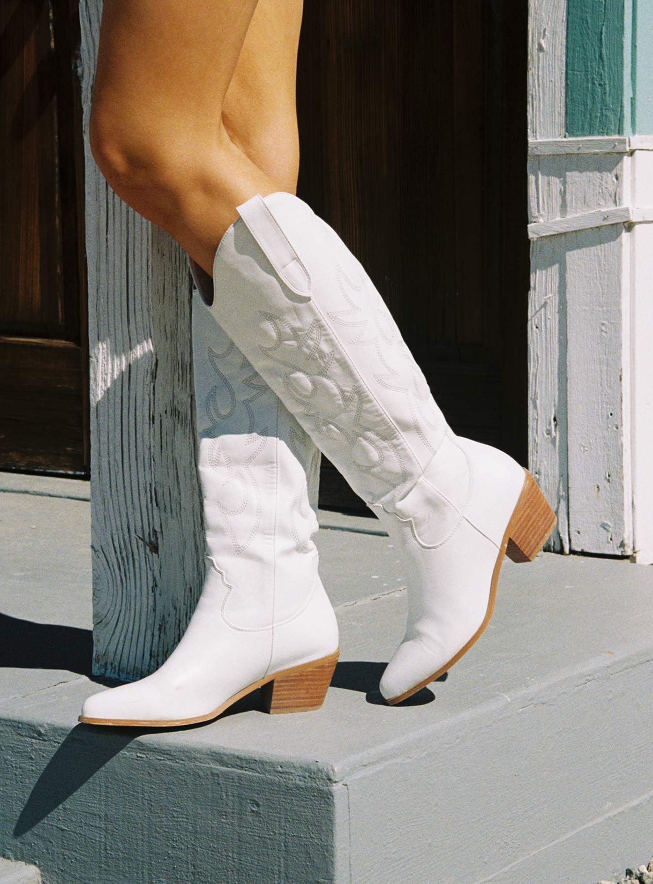 White Boots White Cowboy Boots More Princess Polly UK