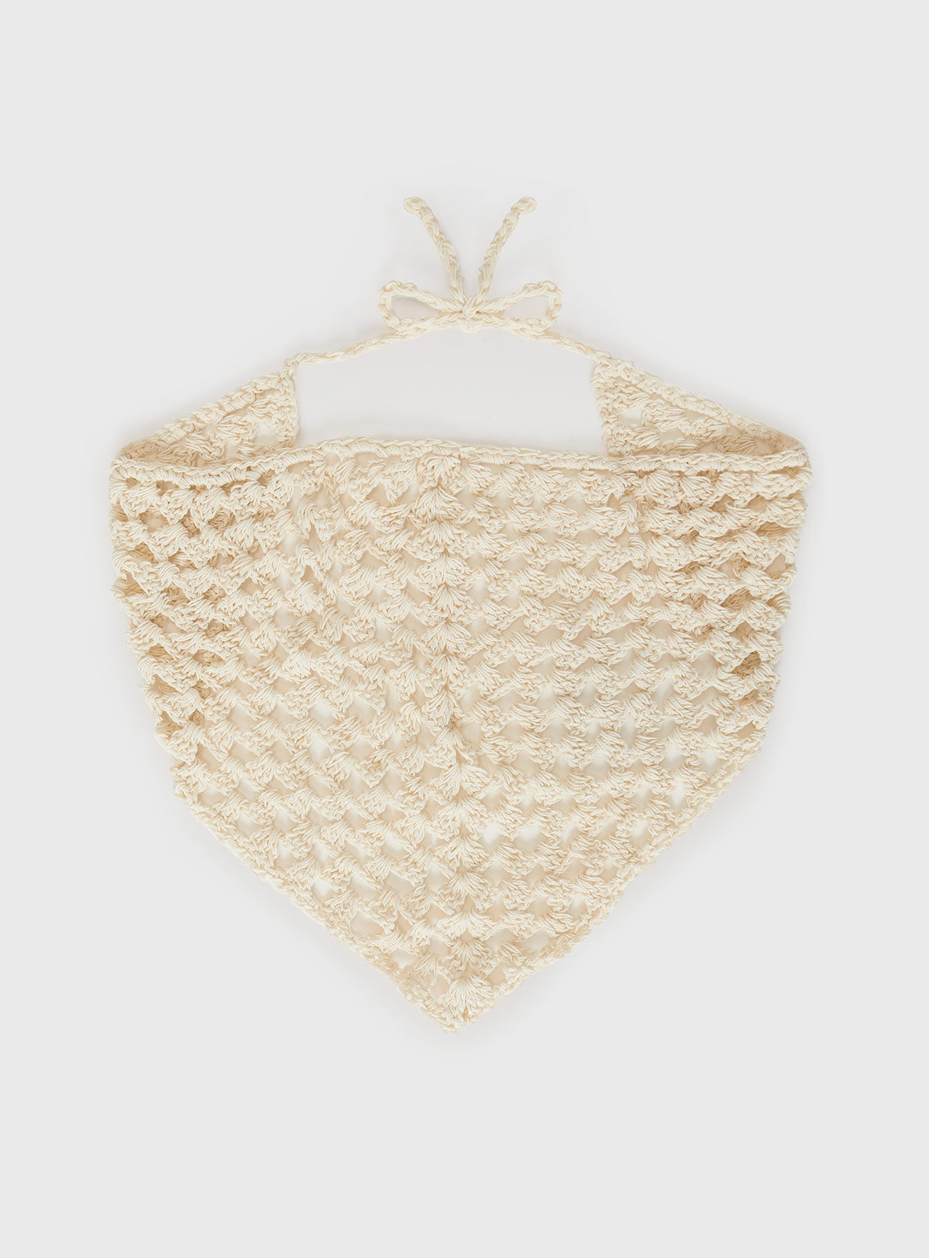 Purley Crochet Hair Scarf White