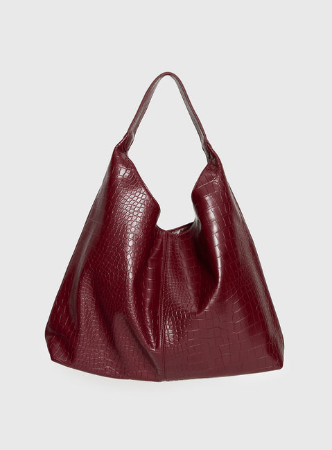 Treat Me Nice Oversized Shoulder Bag Red