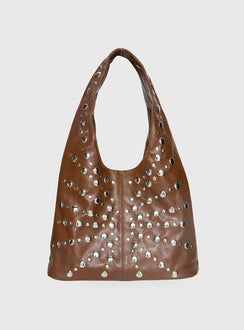 Savenna Stud Bag Brown