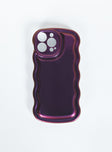 Reflective iPhone case Plastic clip on style lightweight