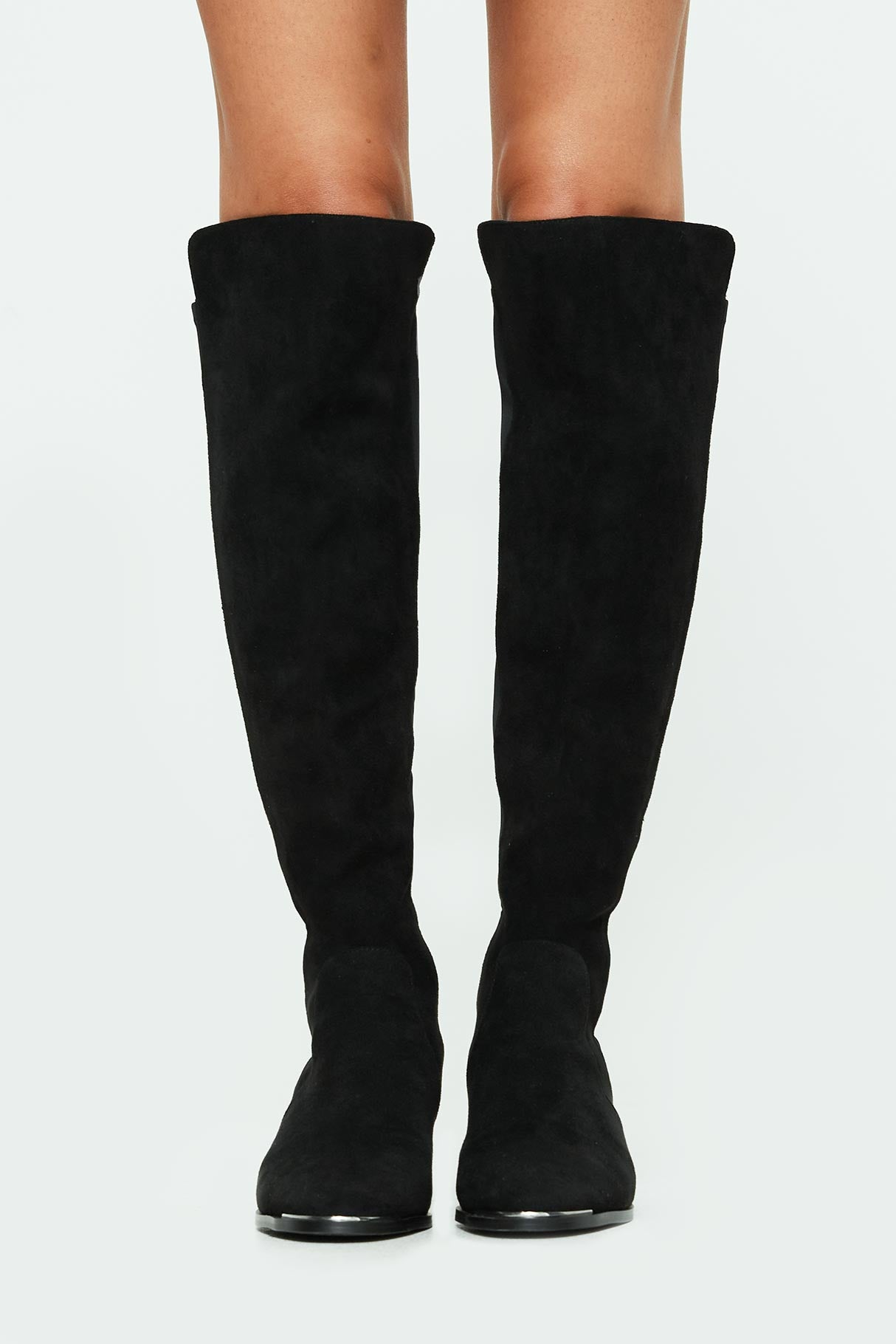 Bear Over The Knee Boots Black