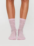 Sonder Crew Socks Pink