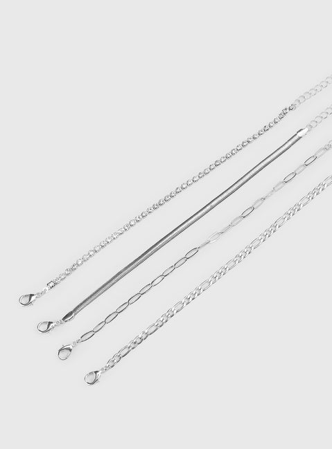 Esmerie Bracelet Set Silver