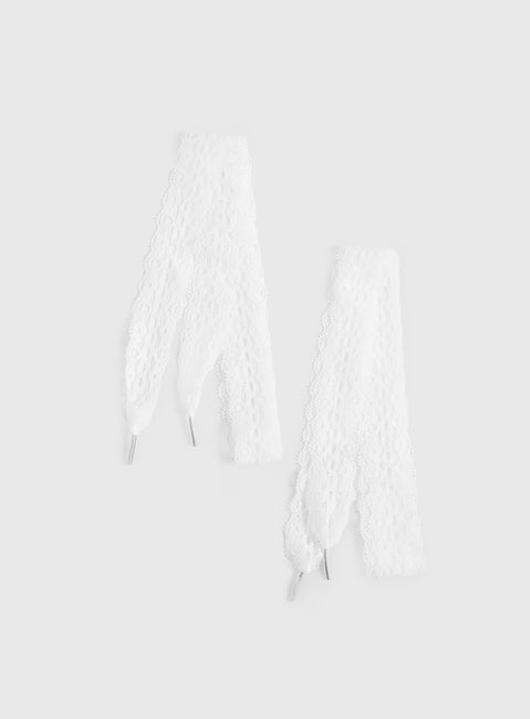 Masonne Lace Shoelaces White