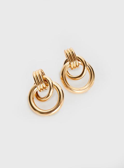 Doorknocker Earrings Gold