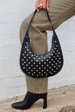 Like A Daydream Studded Bag Black