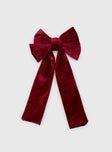 In Love Forever Hair Bow Red