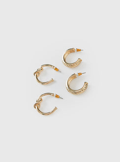 Moonshine Earring Set Gold