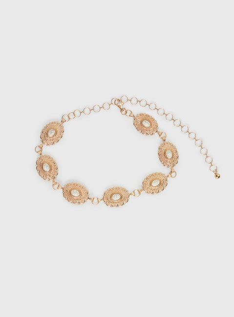 Idolized Chain Belt Black / Gold