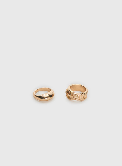 Head Turner Ring Pack Gold