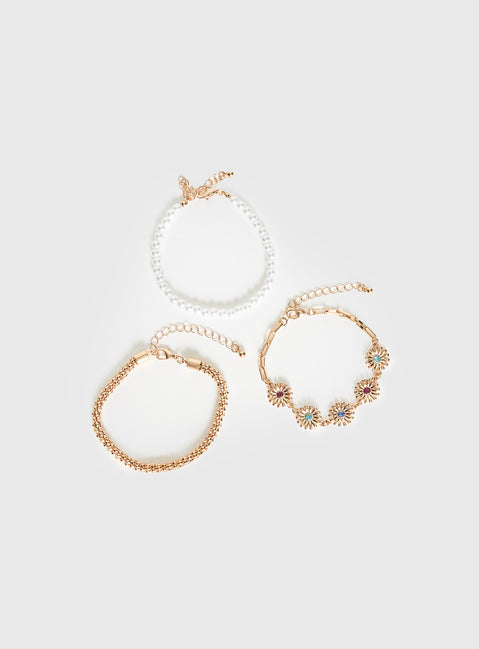 Del Rio Layered Bracelet Gold