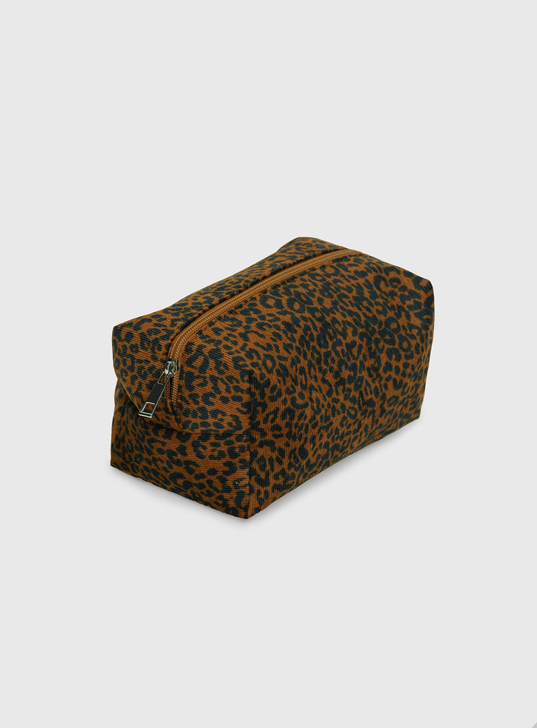 Cappucino Pouch Leopard