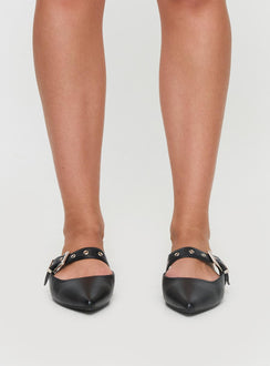 Billini Halsy Pointed Toe Flats Black