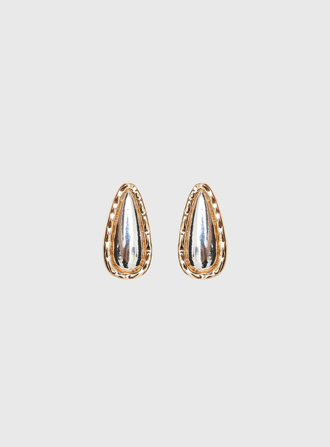 Natilee Teardrop Stud Earrings Multi