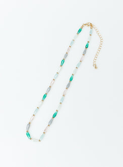 Necklace Gold toned hardware Lobster clasp fastening