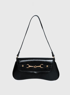 Pulse Shoulder Bag Black / Gold