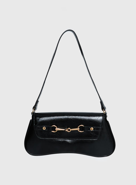 Pulse Shoulder Bag Black / Gold