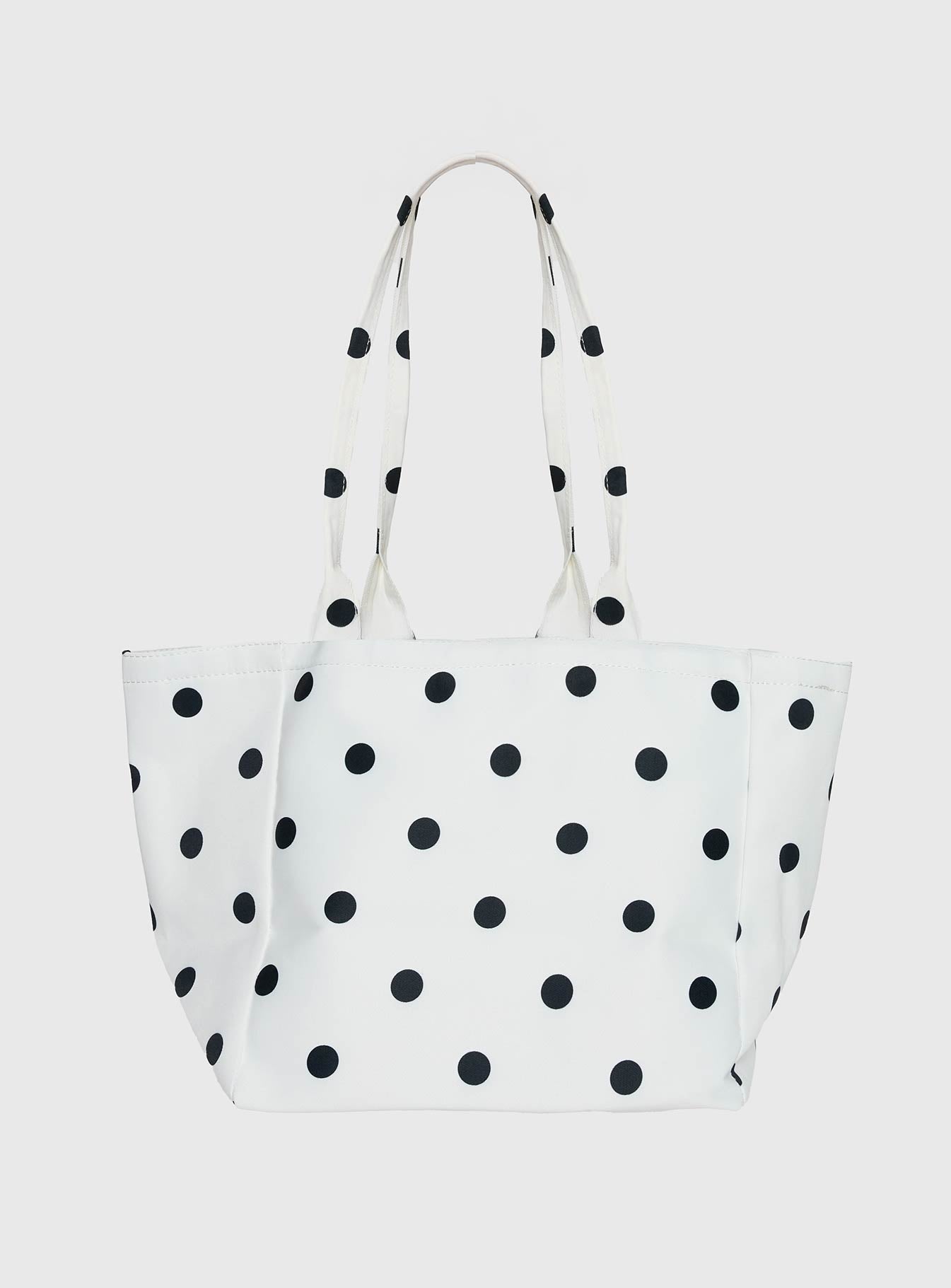 Anetta Tote Bag White Polka