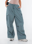 Princess Polly high-rise  Utility Pants Slate