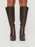 Montgomery Boots Matte Brown