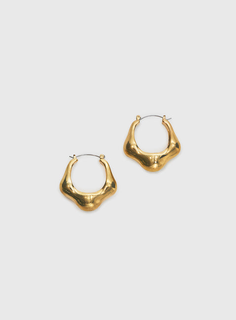 Maesie Hoop Earrings Gold