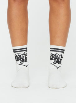 Graphic print socks Elasticated cuff, good stretch, unlined 