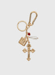 Roll The Dice Key Chain Gold