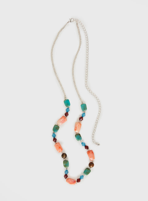 Elestren Beaded Chain Belt Multi