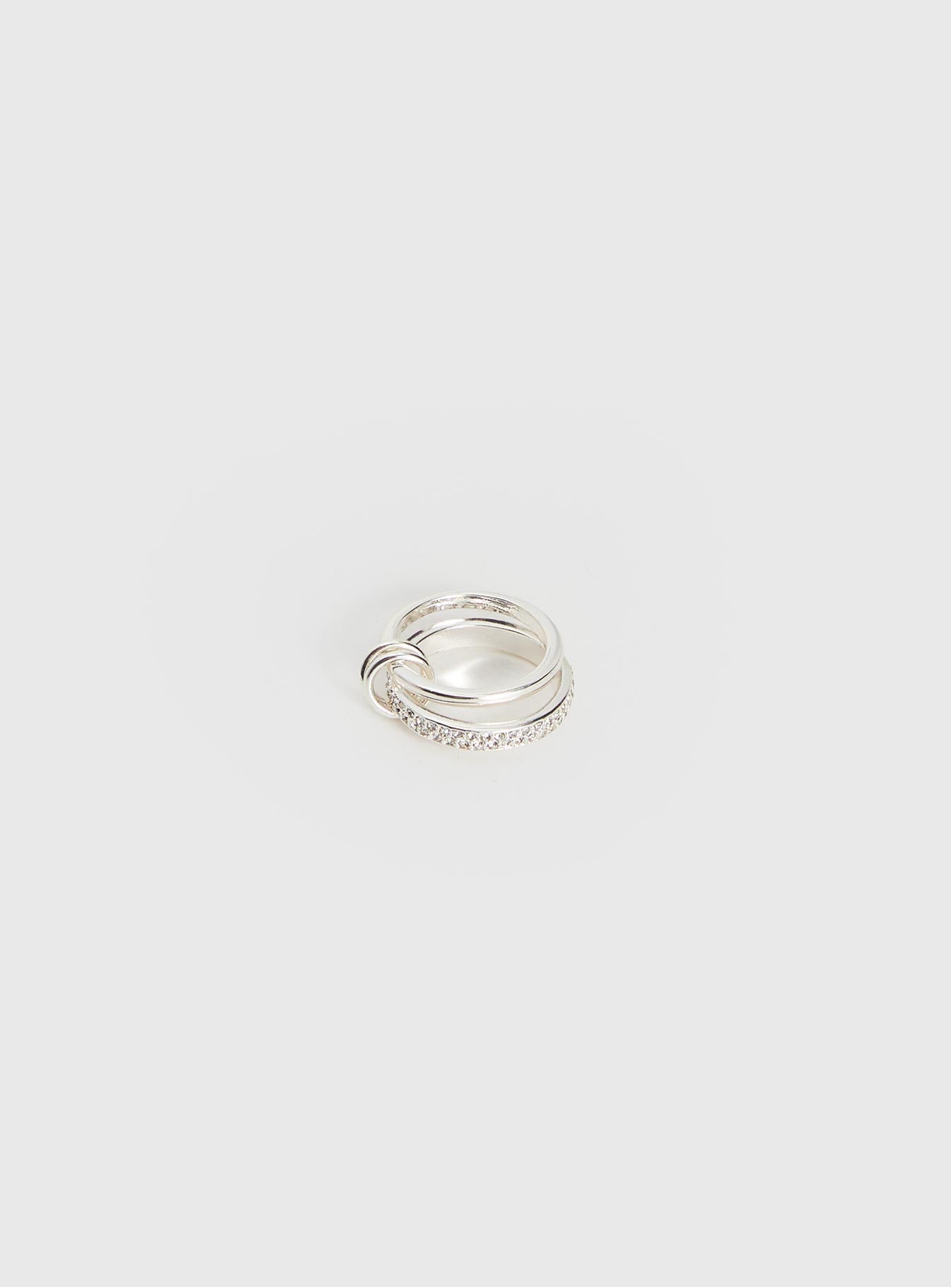 Something Sweet Stacked Ring Silver
